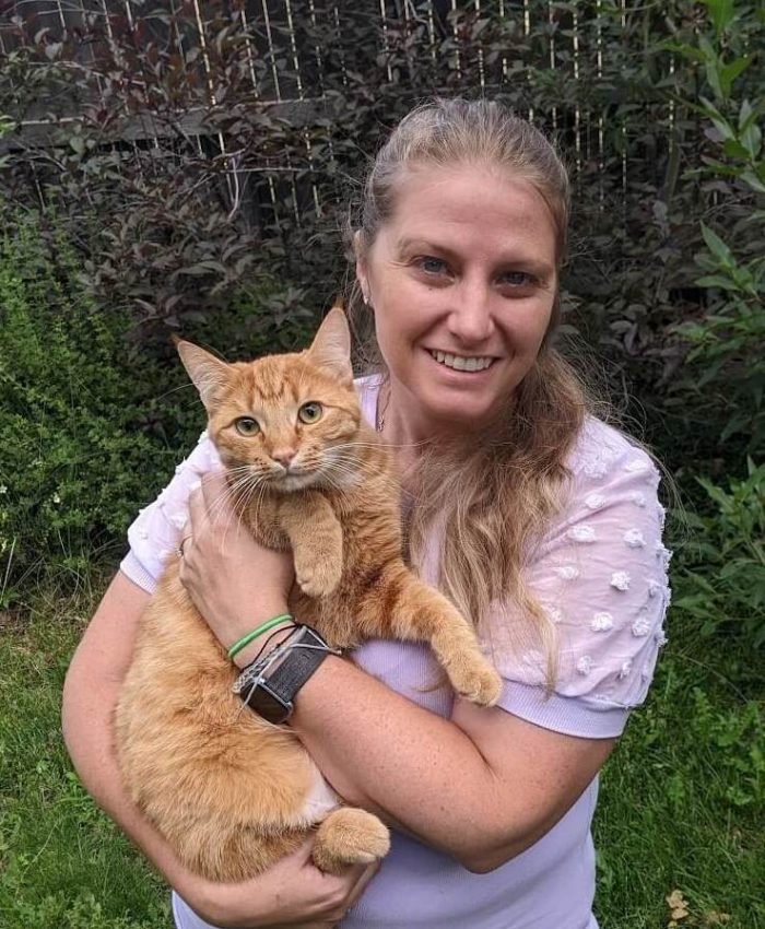 Liz and kitty